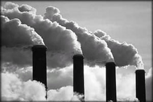 Poluição emitida por indústrias